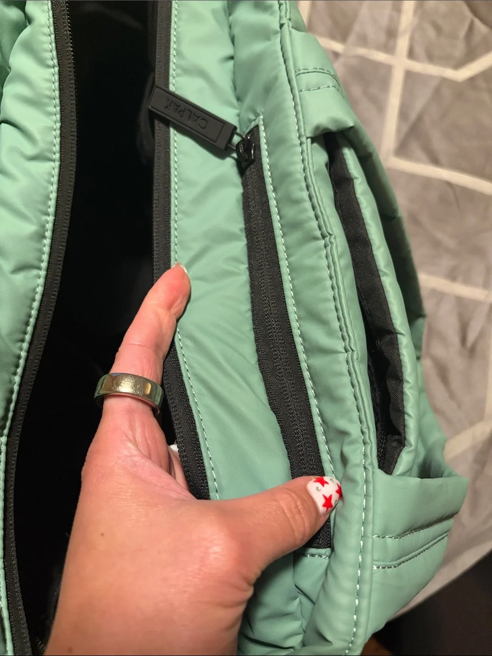 Calpak Sage Green Luka Expandable Tote - Unique Color